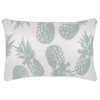 Cushion Cover-With Piping-Pineapples Seafoam