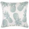 Cushion Cover-With Piping-Pineapples Seafoam