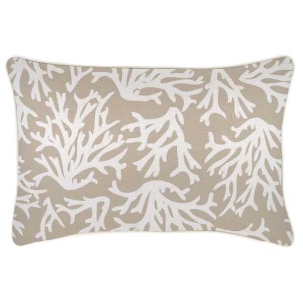Cushion Cover-With Piping-Coastal Coral Beige