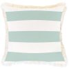 Cushion Cover-Coastal Fringe-Deck-Stripe-Mint