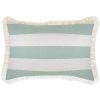 Cushion Cover-Coastal Fringe-Deck-Stripe-Mint