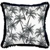 Cushion Cover-Coastal Fringe Black-Castaway