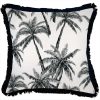 Cushion Cover-Coastal Fringe Black-Castaway