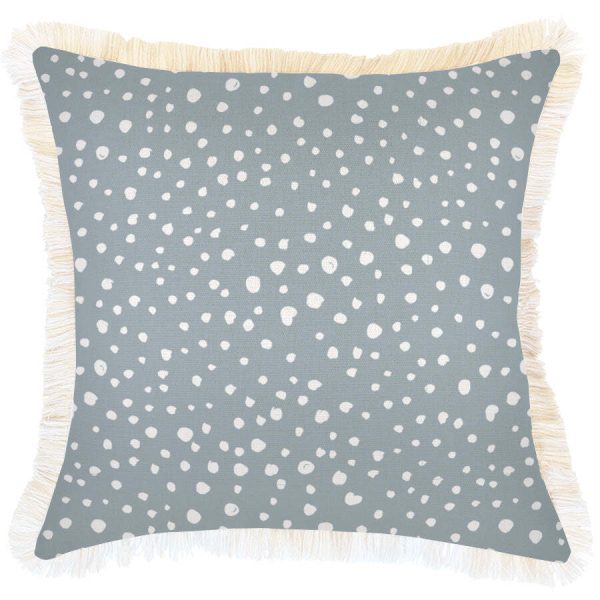 Cushion Cover-Coastal Fringe-Lunar Smoke