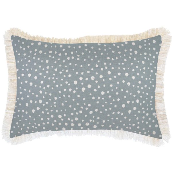 Cushion Cover-Coastal Fringe-Lunar Smoke