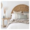 Cushion Cover-Coastal Fringe-Paint Stripes Pale Mint