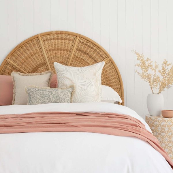Cushion Cover-Coastal Fringe Natural-Positano Smoke