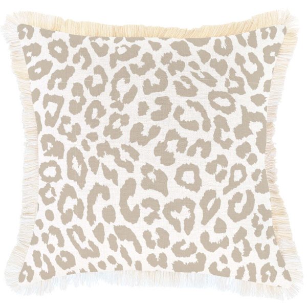 Cushion Cover-Coastal Fringe- Safari- 35cm x 50cm