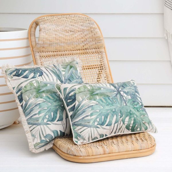 Cushion Cover-Coastal Fringe- Freshwater