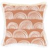 Cushion Cover-Coastal Fringe- Rainbows-Clay