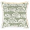 Cushion Cover-Coastal Fringe-Rainbows-Sage