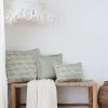 Cushion Cover-Coastal Fringe-Rainbows-Sage