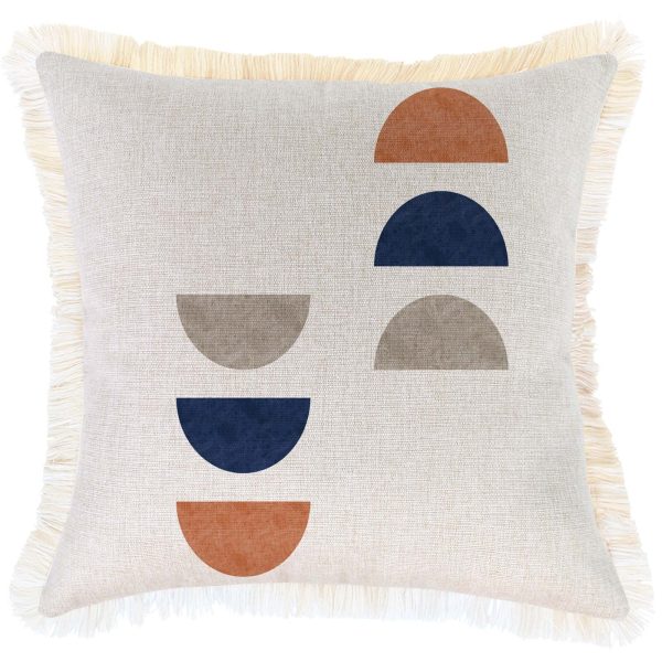Cushion Cover-Coastal Fringe-Shadow Moon