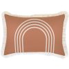 Cushion Cover-Coastal Fringe-Arch-Clay