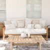 Cushion Cover-Coastal Fringe-Tall-Palms-Beige