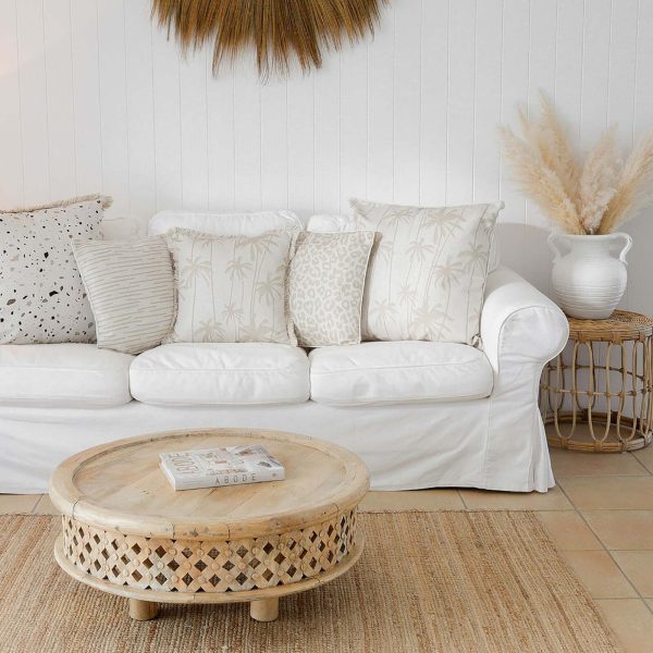 Cushion Cover-Coastal Fringe-Terrazzo