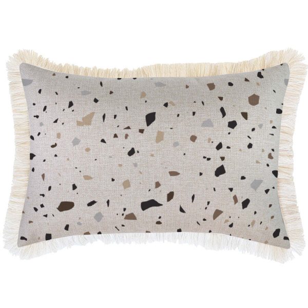 Cushion Cover-Coastal Fringe-Terrazzo