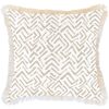 Cushion Cover-Coastal Fringe-Tribal-Beige