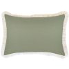 Cushion Cover-Coastal Fringe-Solid-Sage