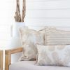 Cushion Cover-Coastal Fringe Natural-Hampton Stripe Beige
