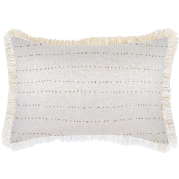 Cushion Cover-Coastal Fringe Natural-Journey Beige