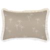 Cushion Cover-Coastal Fringe Natural-Palm Cove Beige