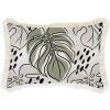 Cushion Cover-Coastal Fringe Natural-Rainforest Sage