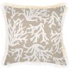 Cushion Cover-Coastal Fringe Natural-Coastal Coral Beige