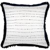 Cushion Cover-Coastal Fringe Black-Journey Black