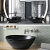 Muriel 41 x 34 x 14.5cm Ceramic Bathroom Basin Vanity Sink Oval Above Counter Top Mount Bowl
