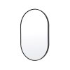 La Bella Wall Mirror Oval Aluminum Frame Makeup Decor Bathroom Vanity