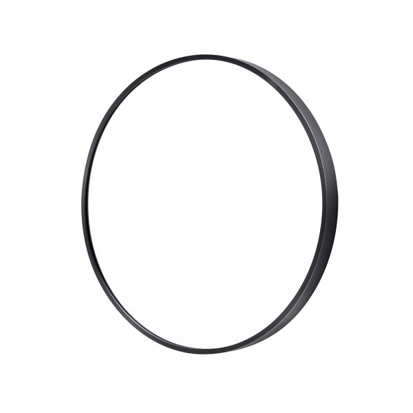 La Bella Wall Mirror Round Aluminum Frame Makeup Decor Bathroom Vanity