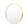 La Bella Wall Mirror Round Aluminum Frame Makeup Decor Bathroom Vanity