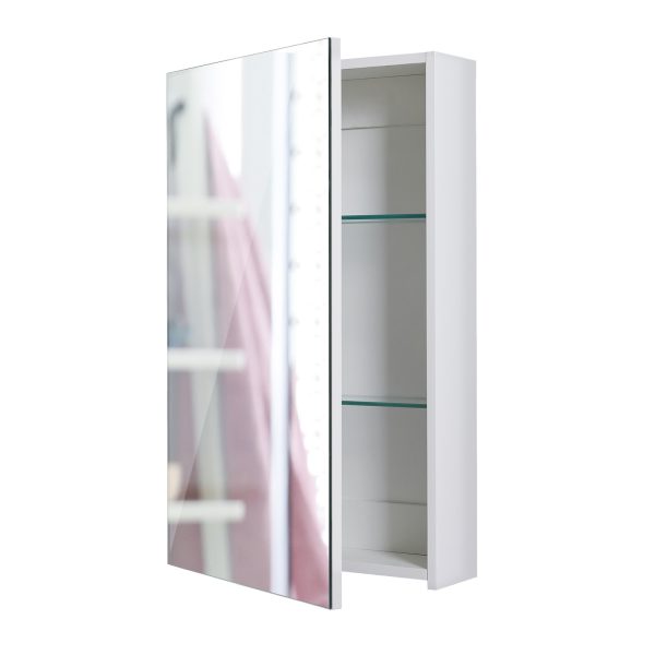 La Bella Bathroom Mirror Cabinet Wall Twin Door Shaving Storage