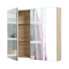La Bella Bathroom Mirror Cabinet Wall Twin Door Shaving Storage