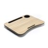 Kandaka Acacia Lap Desk Laptop Tablet Stand Cushioned Lapdesk Cup Holder