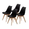 Retro Dining Cafe Chair Padded Seat