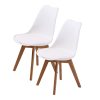Retro Dining Cafe Chair Padded Seat