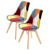 Retro Dining Cafe Chair Padded Seat