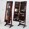 La Bella 146cm Mirror Jewellery Cabinet Storage Organiser LUVO