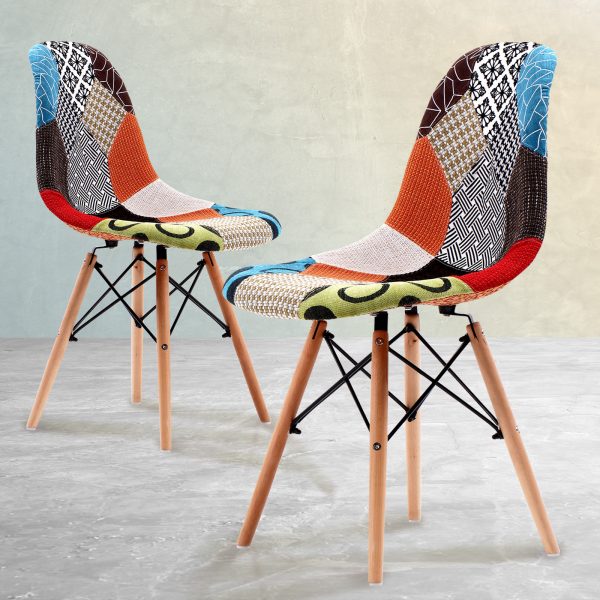 Retro Dining Cafe Chair DSW Fabric