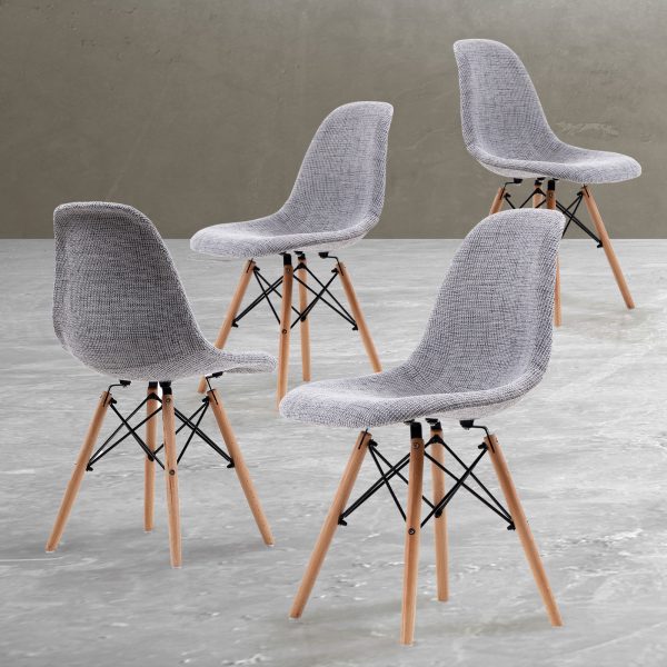 Retro Dining Cafe Chair DSW Fabric