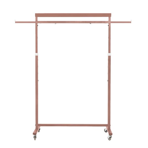 Meoktong Clothes Rack Coat Stand Hanging Adjustable Rollable Steel