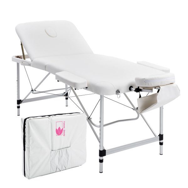 Forever Beauty Portable Beauty Massage Table Bed Therapy Waxing 3 Fold Aluminium