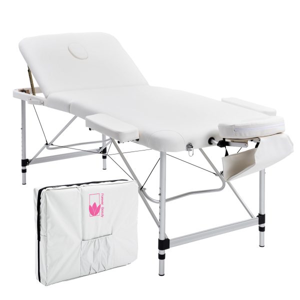 Forever Beauty Portable Beauty Massage Table Bed Therapy Waxing 3 Fold Aluminium