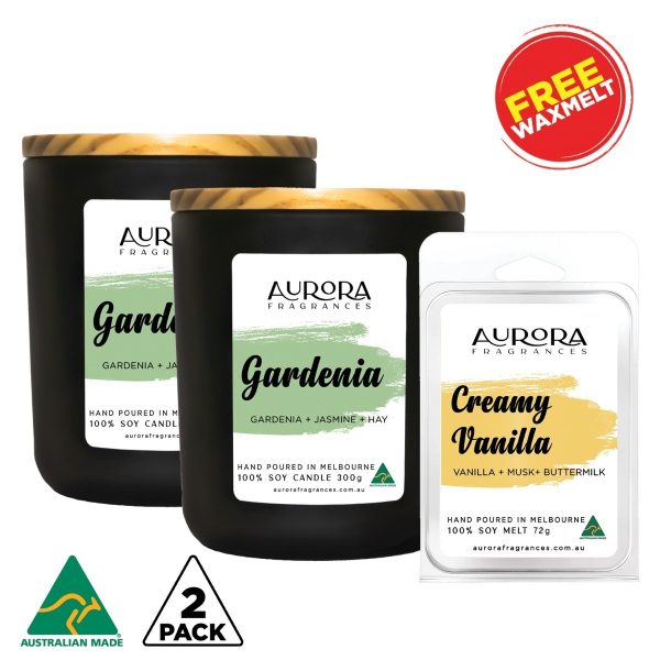 Aurora Soy Candle Australian Made 300g 2 Pack