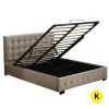 Allendale Bed Frame Base With Gas Lift Platform Fabric