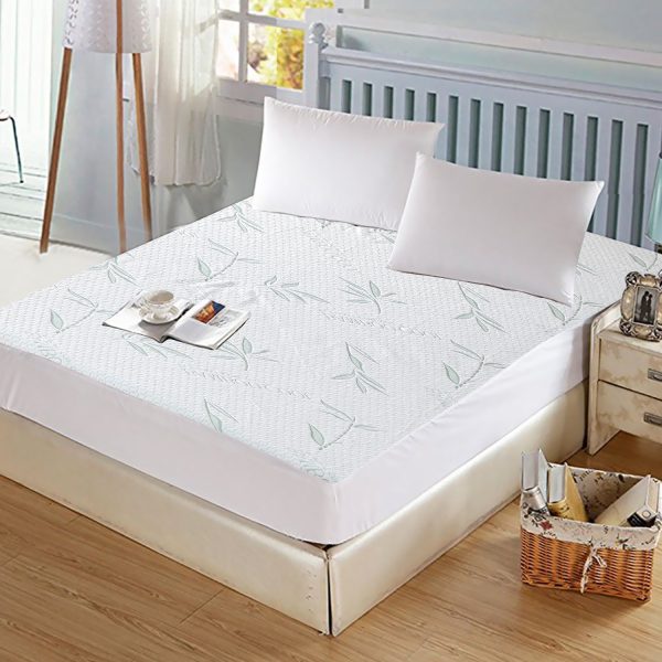 Fitted Waterproof Mattress Protector with Bamboo Fibre Cover