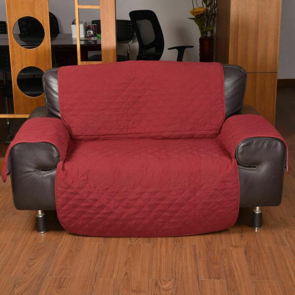 1 Seater Sofa Covers Quilted Couch Lounge Protectors Slipcovers