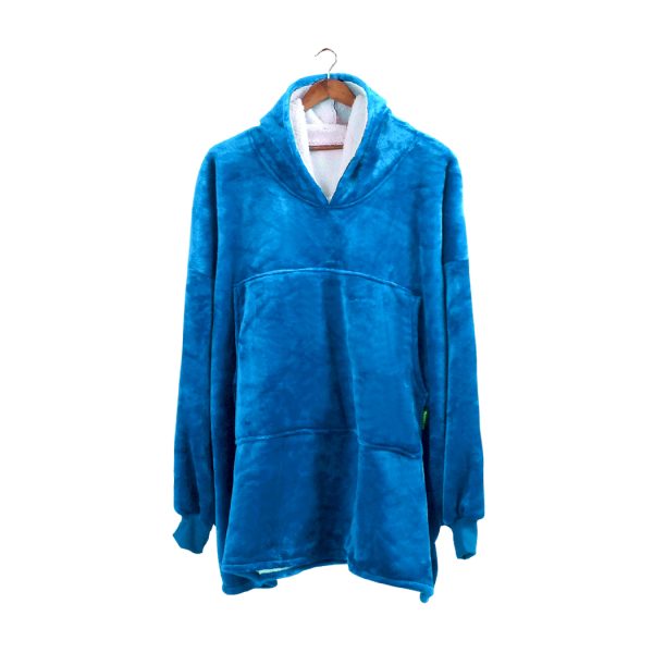 Plush Fleece Sherpa Hoodie Sweatshirt Huggle Blanket Pajamas